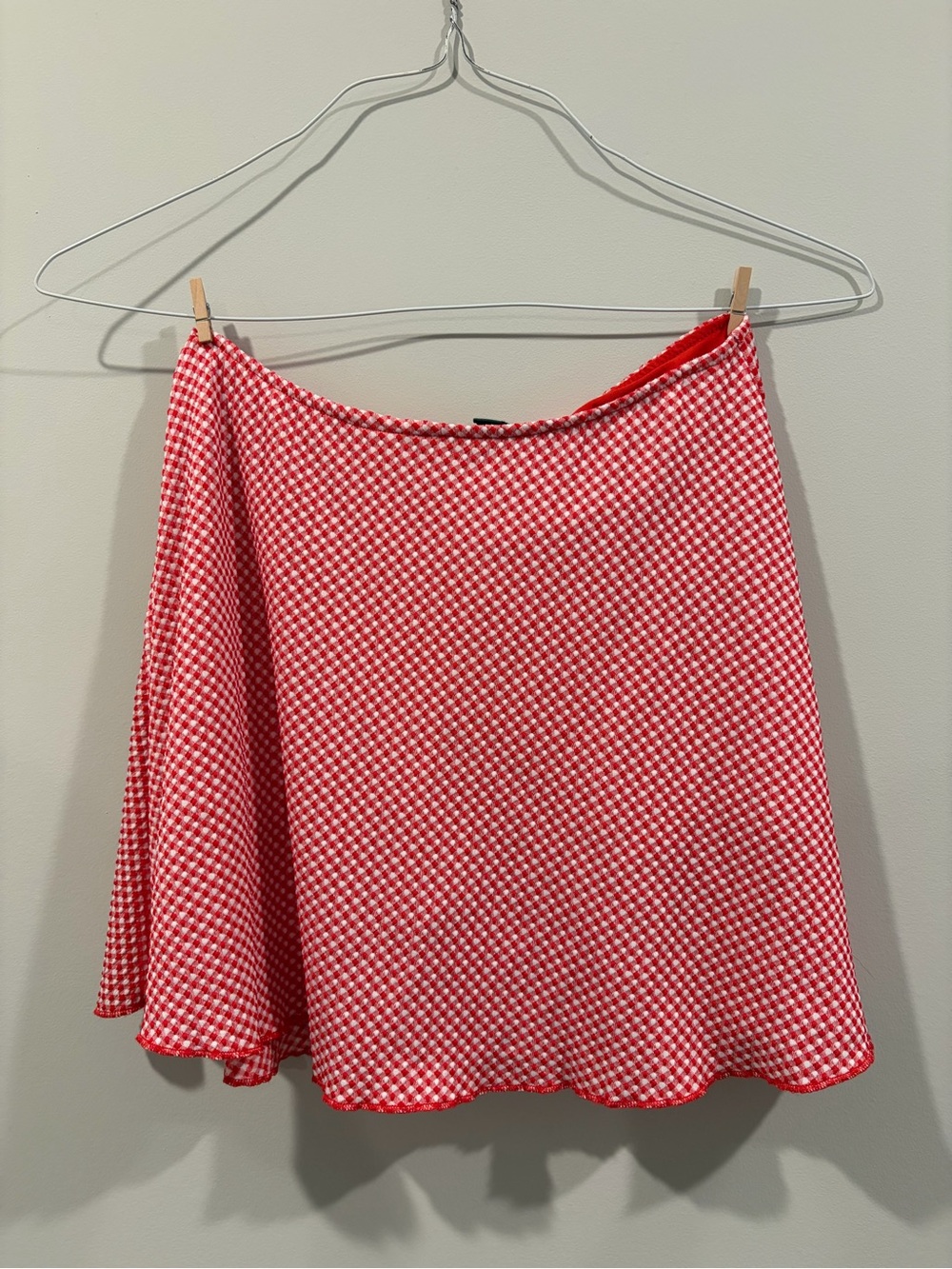 wild fable Red Gingham Circle Skirt